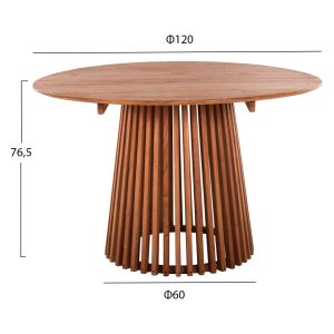 Dining set 5pcs Vaya Hm21074.01 round table φ120cm. 4 dining chairs