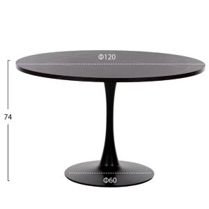 Dining set 5pcs Rollo Hm21113 round table-4 dining chairs with cypress green velvet