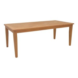 Dining set 7 pcs Banou-mady teak wood in natural shade 200x100x75cm