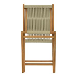 Dining set 7 pcs Banou-mady teak wood in natural shade 200x100x75cm