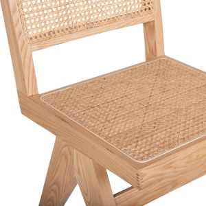 Dining set 7pcs Hm21059 table Paolo 6 chairs Fredrik - natural wood color