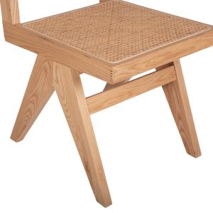 Dining set 7pcs Hm21059 table Paolo 6 chairs Fredrik - natural wood color