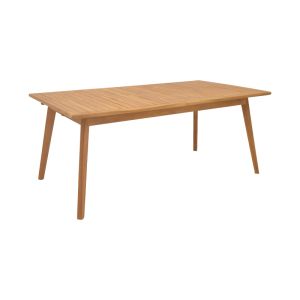 Dining set 9 pcs Ganny-pino teak in natural shade 180/240x100x75cm