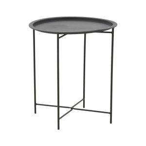 Dining set Dapper-caius set of 3 black metal-black pe D46x52cm