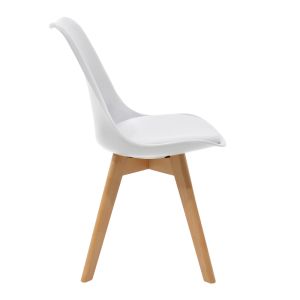 Dining set Deli set of 3 pieces in white Coolor 80x80x76cm