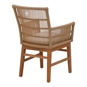 Dining set Inca-kenda 3pcs in natural beige shade Φ80x75cm
