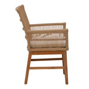 Dining set Inca-kenda 5pcs in natural beige shade Φ80x75cm