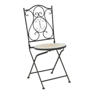 Sellis 3-piece dining set mosaic-metal black