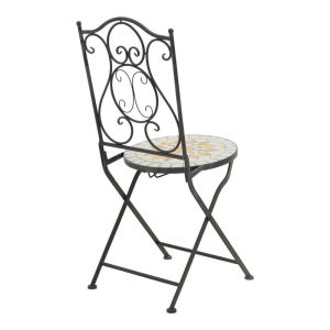 Sellis 3-piece dining set mosaic-metal black
