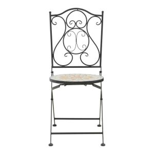 Sellis 3-piece dining set mosaic-metal black