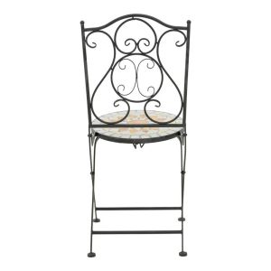 Sellis 3-piece dining set mosaic-metal black
