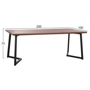 7-piece dining set with nubuck armrests and walnut veneer table, Hm10635
