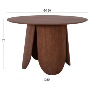Dining set 5 pieces - Denty table 4 Velp chairs Hm11962