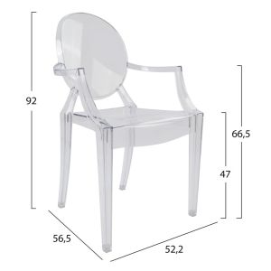 Dining set 7 pieces - Aether table - 2 chairs with armrests 4 chairs Aramis Hm11959