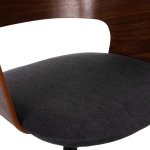 Dining set for indoor spaces 7 pieces - Denty oval table 6 Velp chairs gray color Hm11968