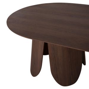 Dining set for indoor spaces 7 pieces - Denty oval table 6 Velp chairs gray color Hm11968