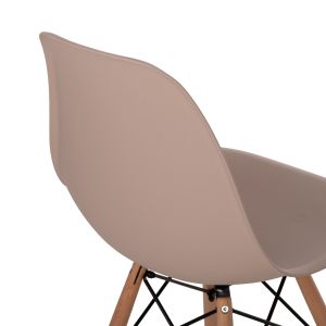 Трапезен стол 2 бр. Twist HM8460.22 черен Pp - букова дървесина 46x50x82hсм.