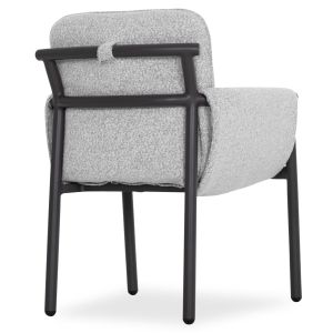 Dining chair Anubis Sm6502.01 dark gray aluminum and fabric 61x66x77h