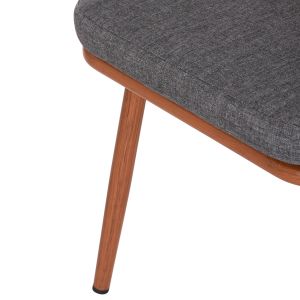 Трапезен стол Harriet Hm5548.11 алуминиева кафява конструкция-сиво P.e.rope 60x62x80,5hcm.