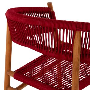 Трапезен стол Irving Hm9797 от масивно тиково дърво 60x55x75hcm