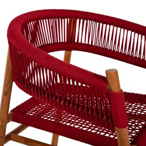 Трапезен стол Irving Hm9797 от масивно тиково дърво 60x55x75hcm