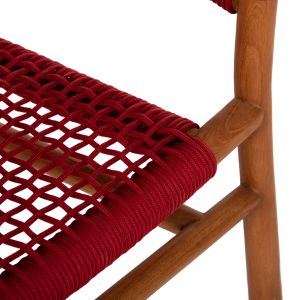 Трапезен стол Irving Hm9797 от масивно тиково дърво 60x55x75hcm