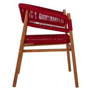 Трапезен стол Irving Hm9797 от масивно тиково дърво 60x55x75hcm