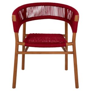 Трапезен стол Irving Hm9797 от масивно тиково дърво 60x55x75hcm