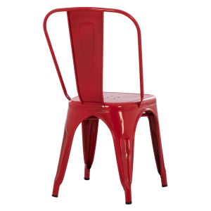 Трапезен стол Melita-pro Relix Hm8641.44 метал в червено 44x47x84.5hcm.