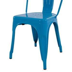 Трапезен стол Melita-pro Relix Hm8641.48 метал в синьо 44x47x84.5hcm.