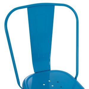 Трапезен стол Melita-pro Relix Hm8641.48 метал в синьо 44x47x84.5hcm.