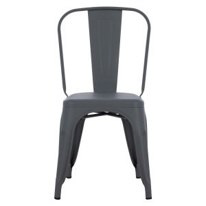 Трапезен стол Melita-pro Relix Hm8641.50 метал в сиво 44x47x84.5hcm.