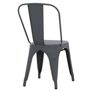 Трапезен стол Melita-pro Relix Hm8641.50 метал в сиво 44x47x84.5hcm.