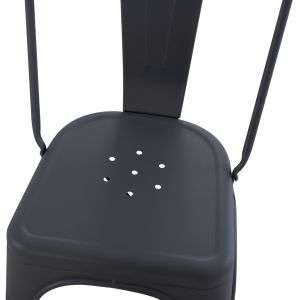 Трапезен стол Melita-pro Relix Hm8641.50 метал в сиво 44x47x84.5hcm.
