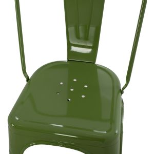 Трапезен стол Melita-pro Relix Hm8641.53 метал в светло маслинено зелено 44x47x84.5hcm.