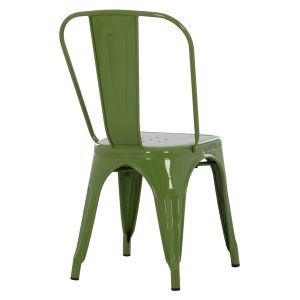 Трапезен стол Melita-pro Relix Hm8641.53 метал в светло маслинено зелено 44x47x84.5hcm.