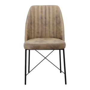Трапезен стол μαυα χ (colette) Gea 101 Beige