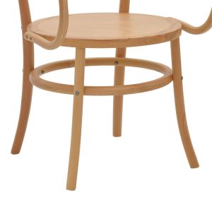Трапезен стол Verfie буково дърво масив естествен цвят 55x50x83cм