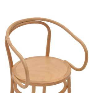 Трапезен стол Verfie буково дърво масив естествен цвят 55x50x83cм