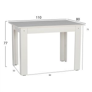 Dining table 110x80x77 Hm2428.03