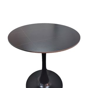 ТРАПЕЗНА МАСА BALOU I СИНТЕРОВАН КАМЪК-MDF В ЧЕРЕН МРАМОР D70X74СМ