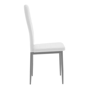 Dining table Balou-parker set of 5 pieces white D100x73cm
