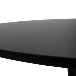 Dining table Balou-parker set of 5 pieces, black, D120x73cm