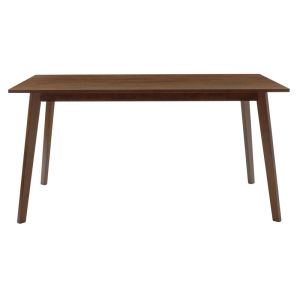 Dining table Benson MDF veneer walnut color 150x90x75cm