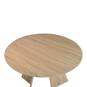 Dining table Bibble Mdf in natural shade D120x76cm