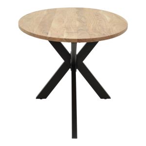 Dining table Bonre Lizard acacia solid wood-teal metal legs 175x96x76cm