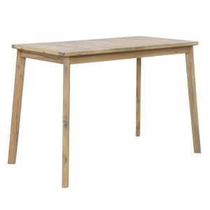 Dining table Bravo set of 7 pieces, solid acacia wood 130x70x90cm