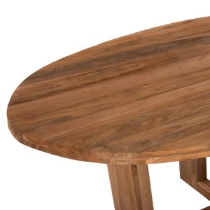 Dining table Carib Hm9560 oval made of solid recycled teak wood, 250x110x78cm