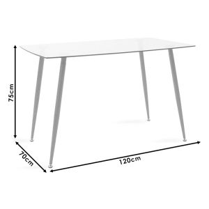 Dining table Chloe 120x70x75cm