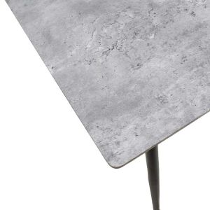 Conor dining table with Mdf top and metal legs 130x80x75.5cm
